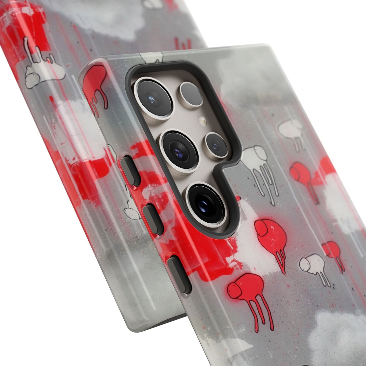 RAINING COWS "Red Falls Night" Phone Case