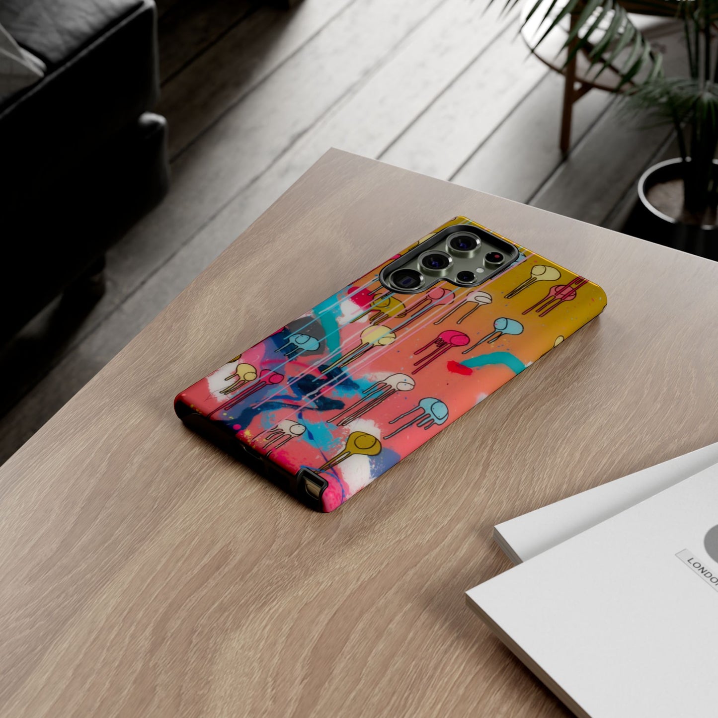 RAINING COWS "Bubble Gum Sun" Phone Case