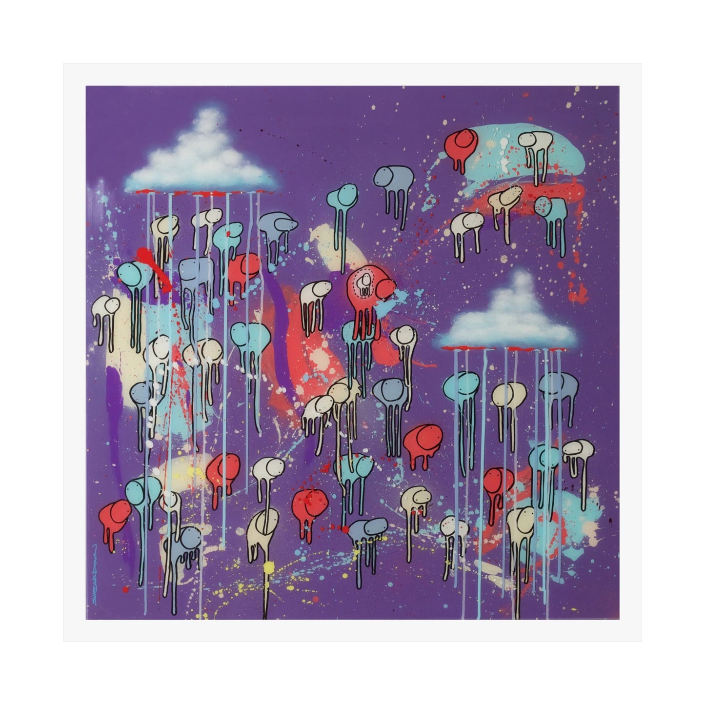RAINING COWS "Tear Stained Sky" Print