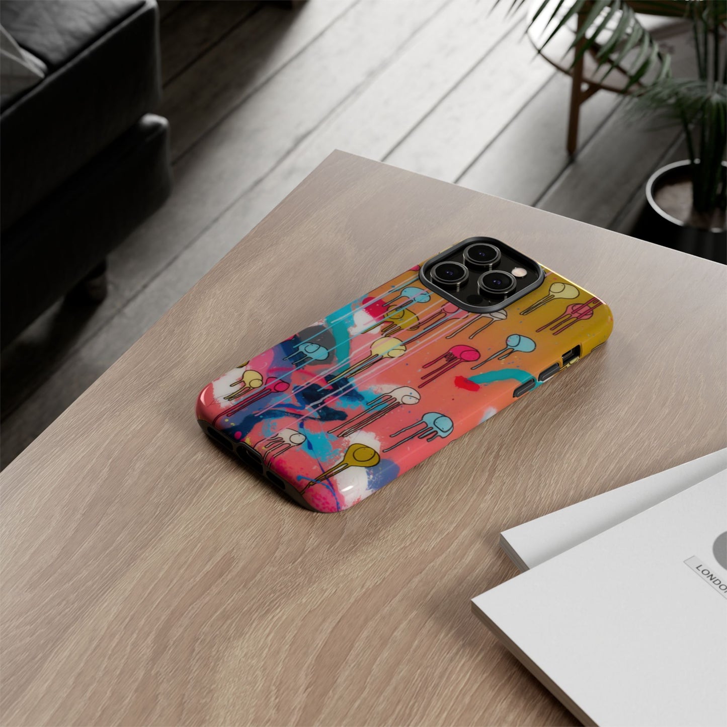 RAINING COWS "Bubble Gum Sun" Phone Case