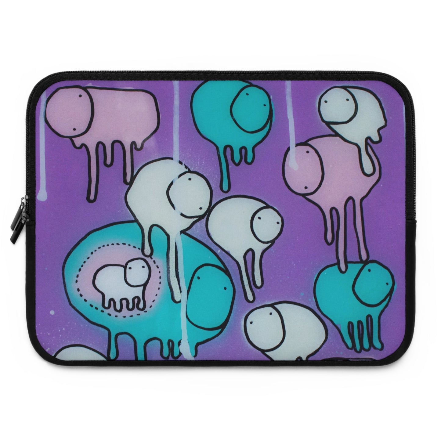 RAINING COWS "Yellow Interference" Laptop Sleeve