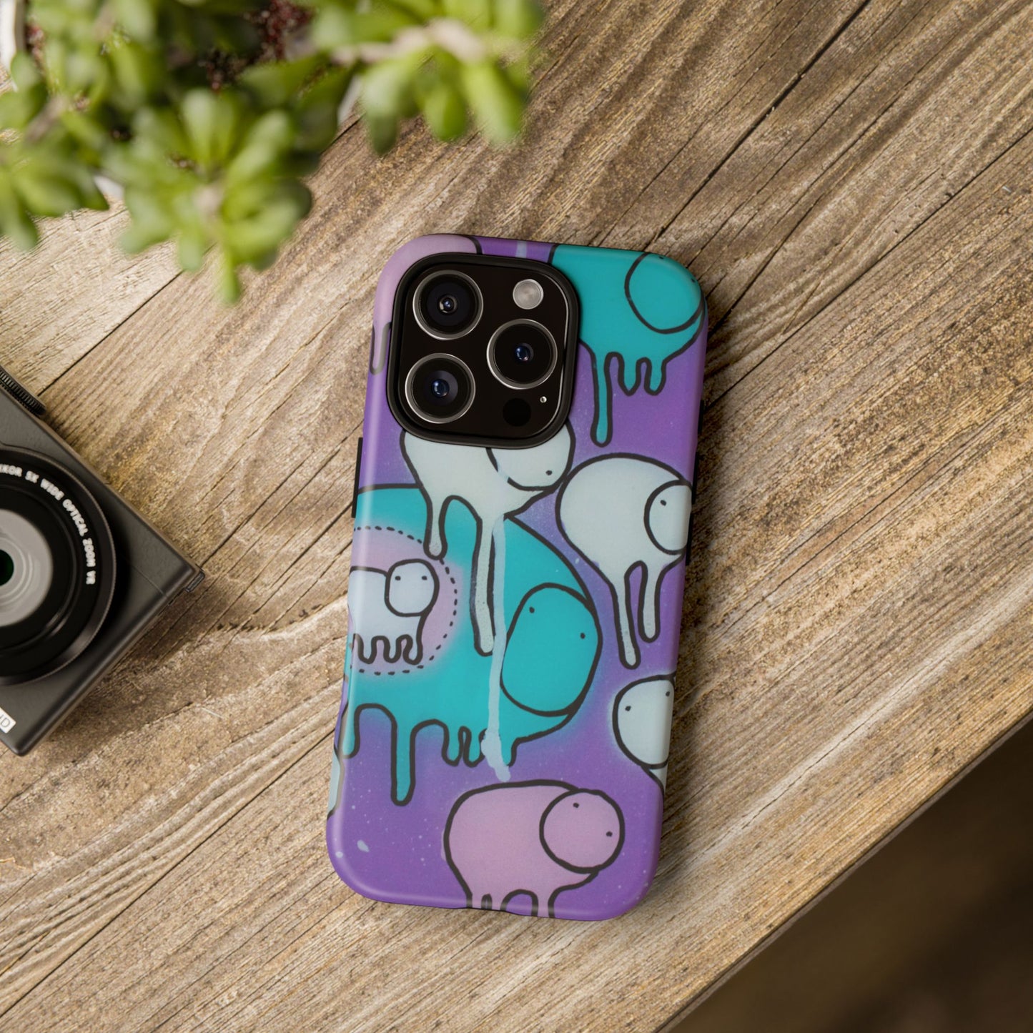 RAINING COWS "Yellow Interference" Phone Case