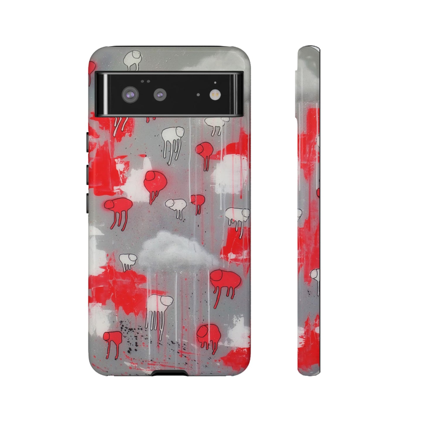 RAINING COWS "Red Falls Night" Phone Case