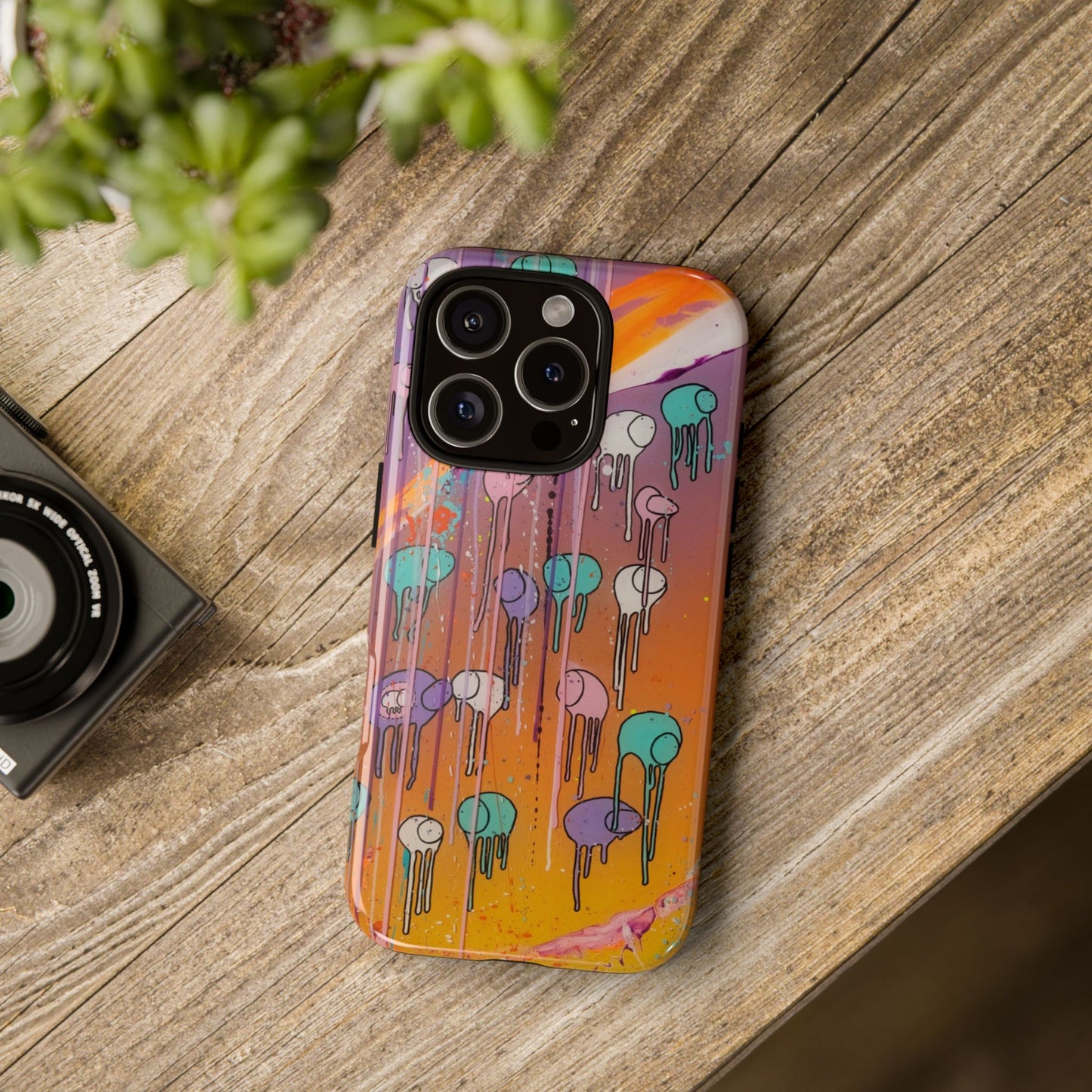 RAINING COWS "Purple Sunset with a Yellow Twist" Phone Case