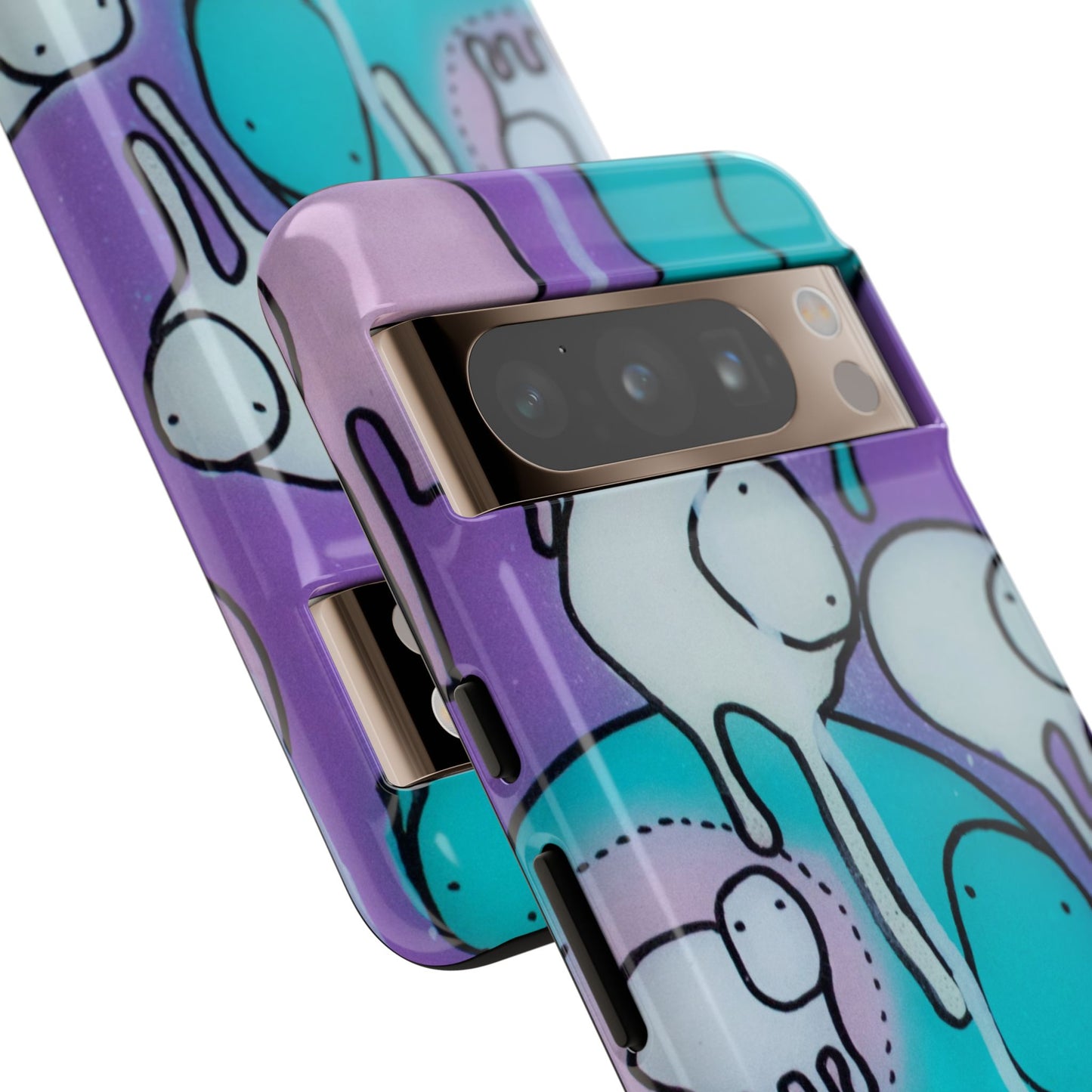 RAINING COWS "Yellow Interference" Phone Case