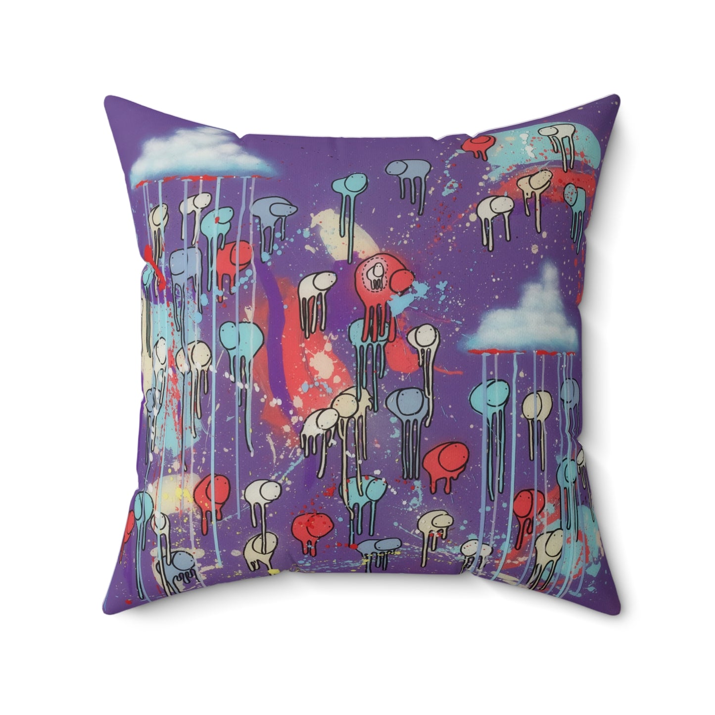 RAINING COWS "Tears of the Sky" Square Pillow