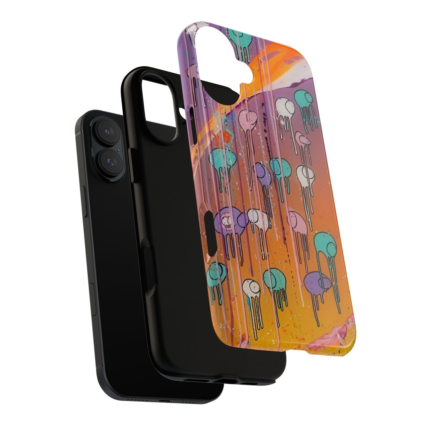 RAINING COWS "Purple Sunset with a Yellow Twist" Phone Case