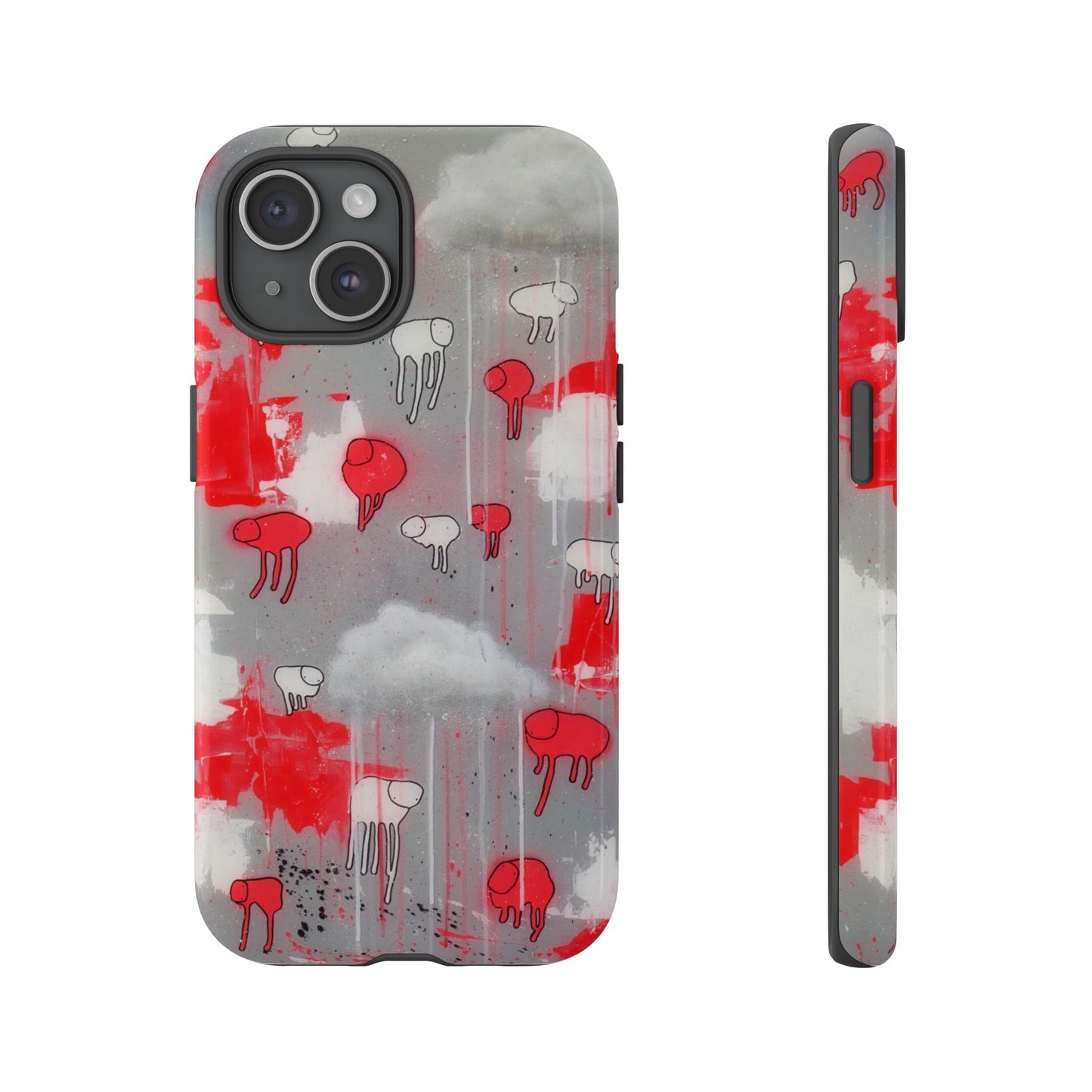 RAINING COWS "Red Falls Night" Phone Case
