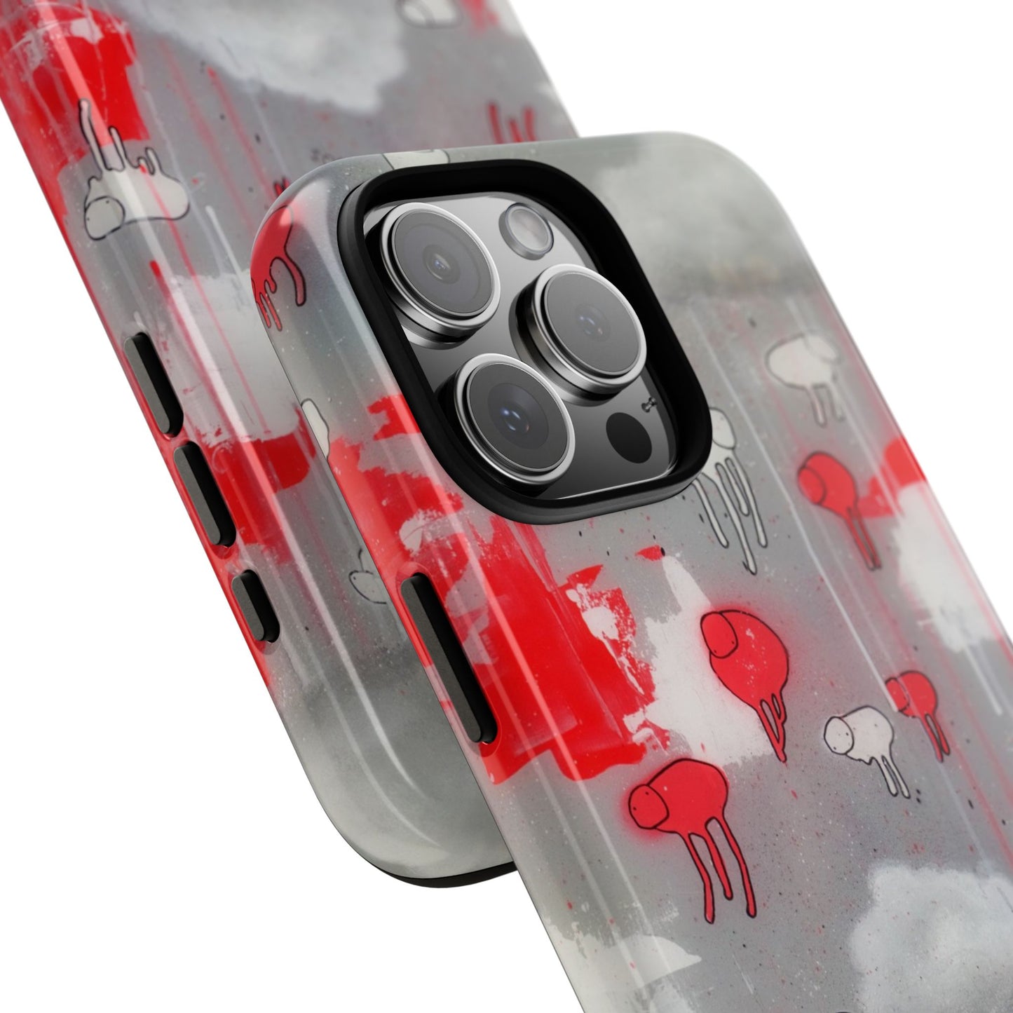RAINING COWS "Red Falls Night" Phone Case