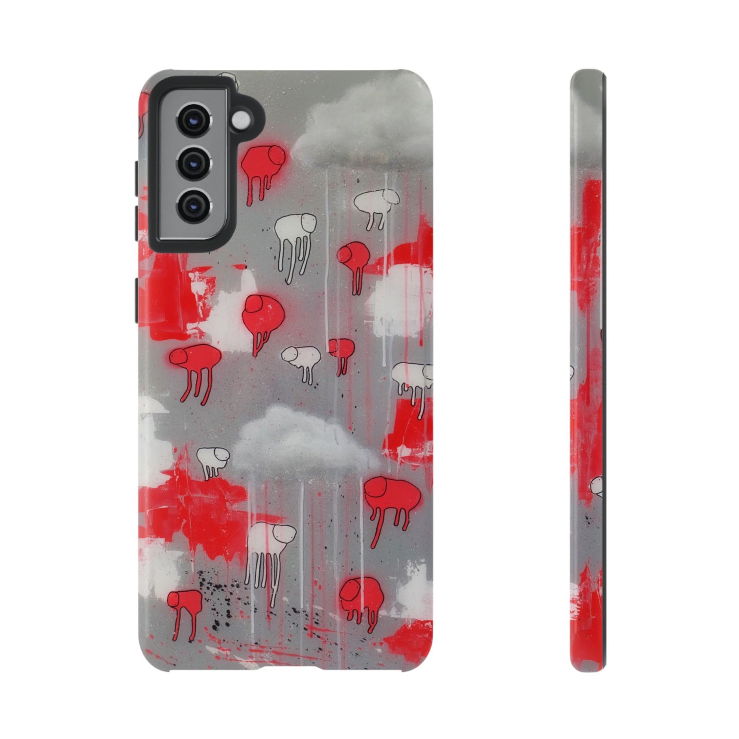 RAINING COWS "Red Falls Night" Phone Case