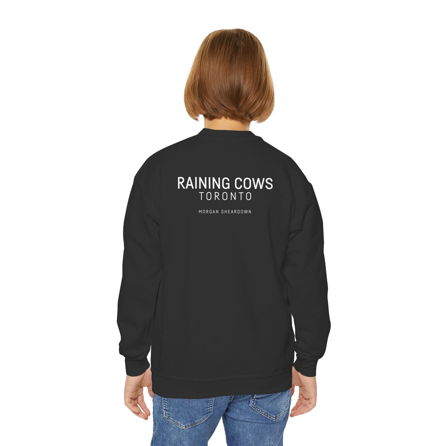 RAINING COWS "Lime Sunrise" Kids Sweatshirt