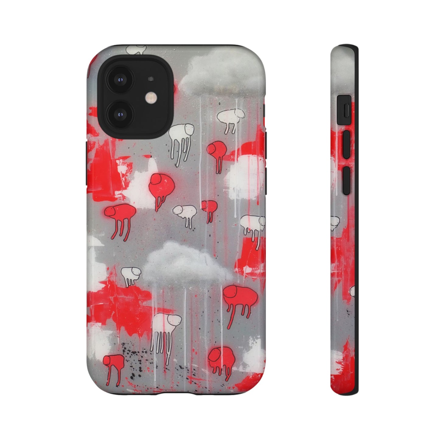 RAINING COWS "Red Falls Night" Phone Case