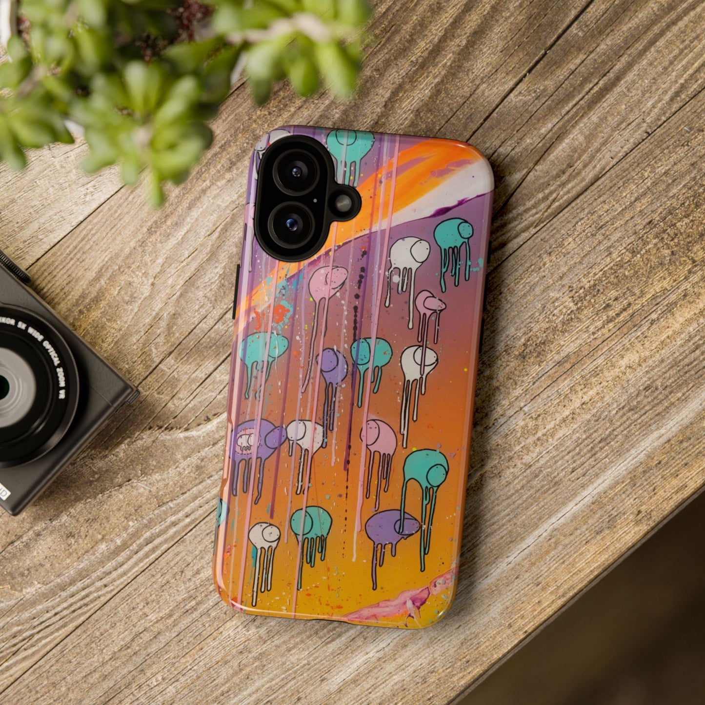 RAINING COWS "Purple Sunset with a Yellow Twist" Phone Case