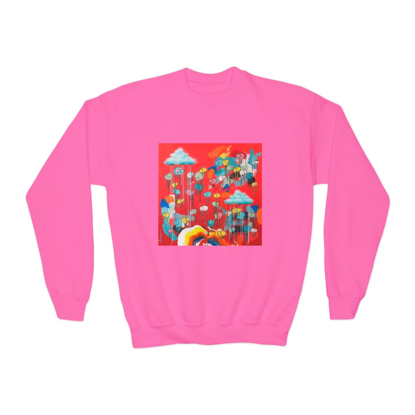 RAINING COWS "Rainbow After the Storm" Kids Sweatshirt