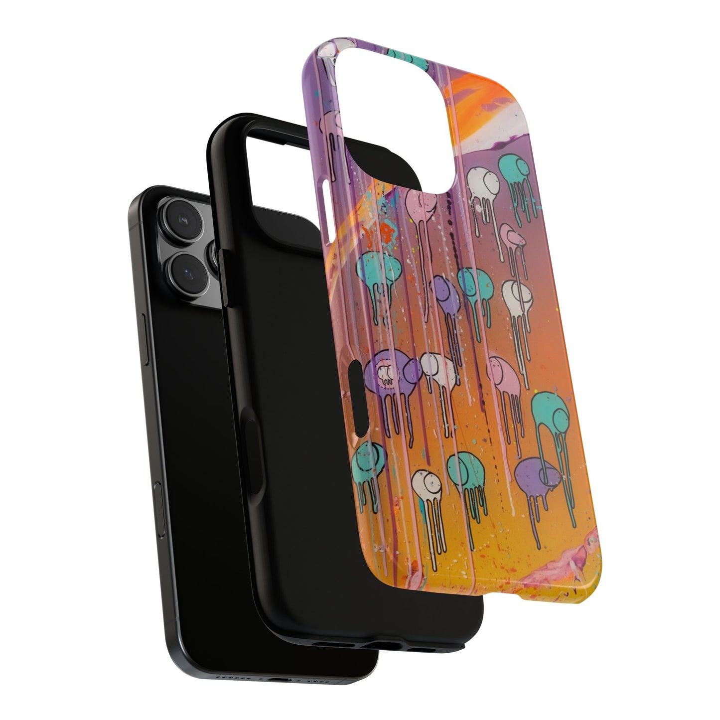 RAINING COWS "Purple Sunset with a Yellow Twist" Phone Case
