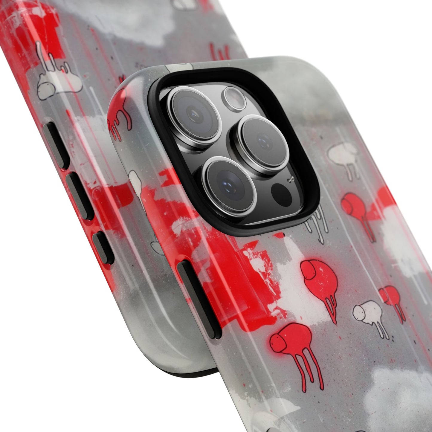 RAINING COWS "Red Falls Night" Phone Case