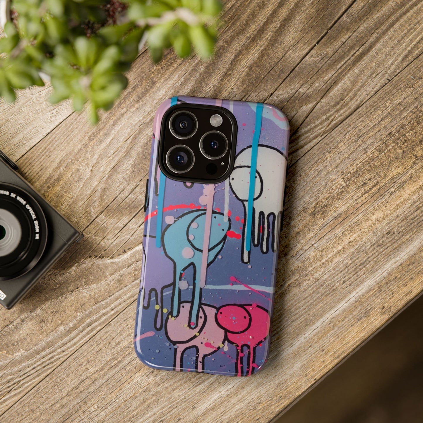 RAINING COWS "Purple Alley Streets" Phone Case