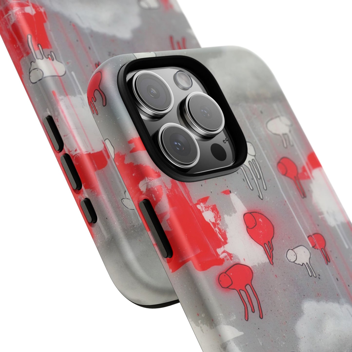 RAINING COWS "Red Falls Night" Phone Case