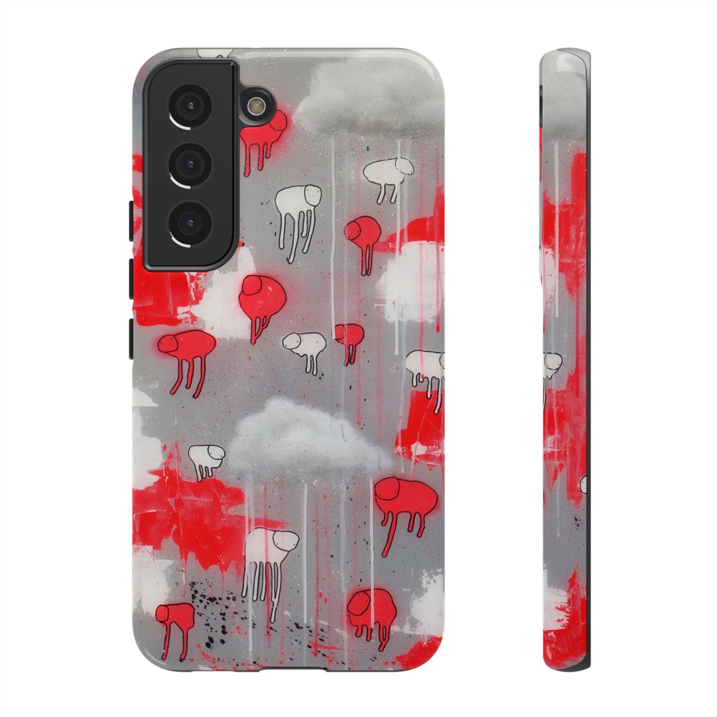 RAINING COWS "Red Falls Night" Phone Case