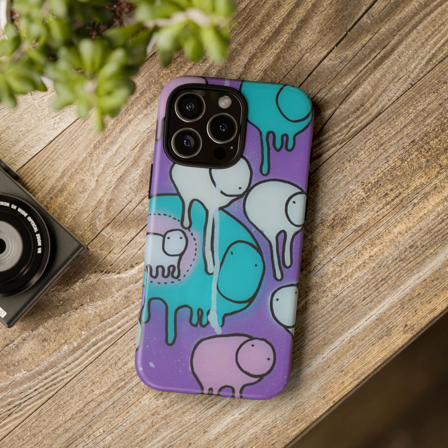 RAINING COWS "Yellow Interference" Phone Case