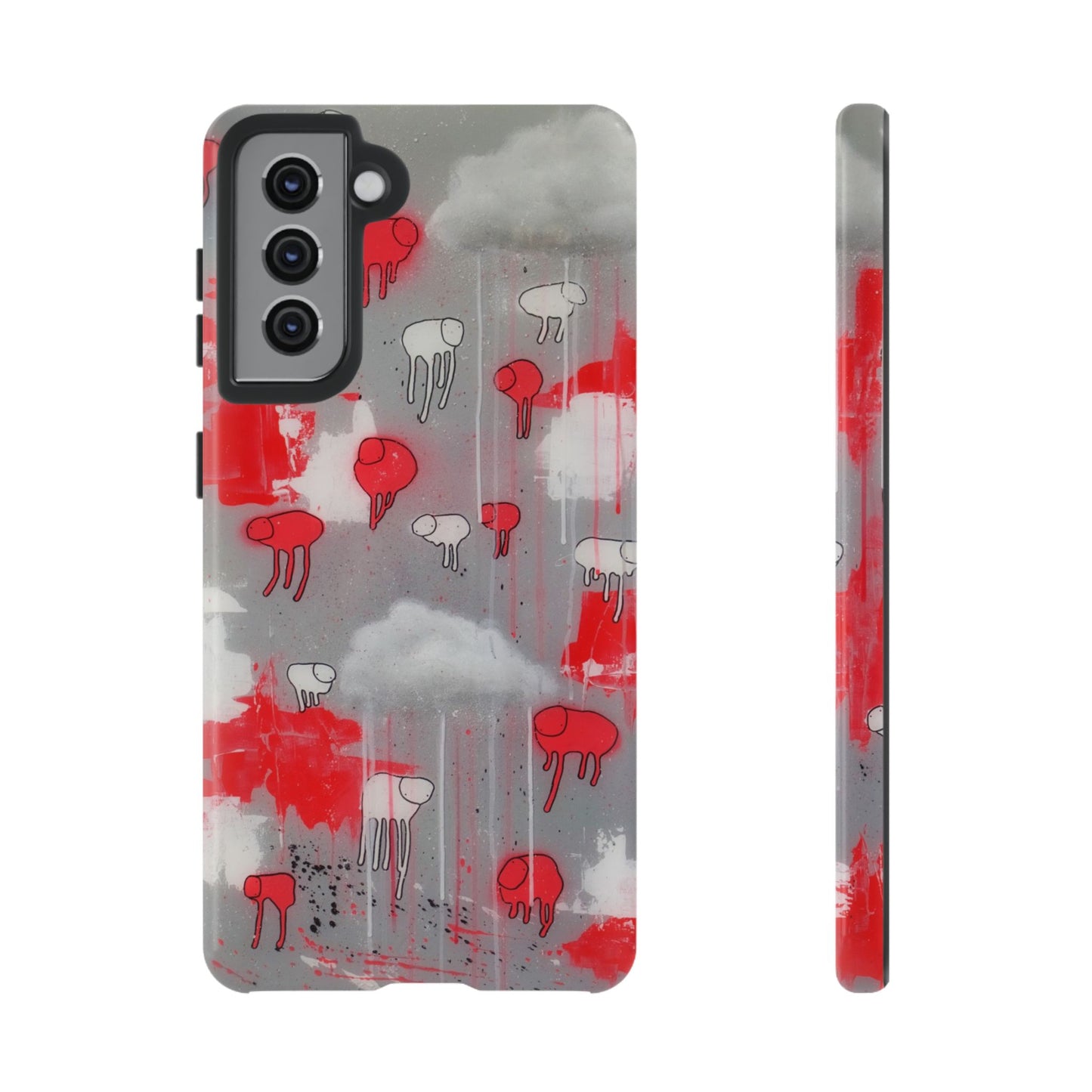 RAINING COWS "Red Falls Night" Phone Case