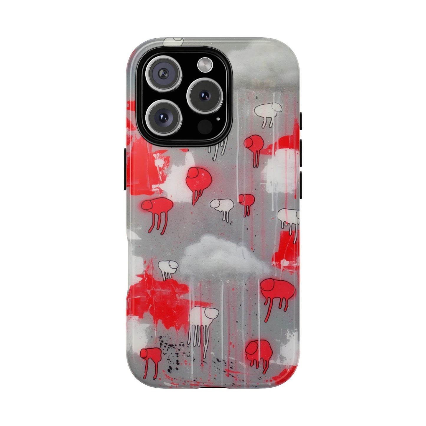 RAINING COWS "Red Falls Night" Phone Case