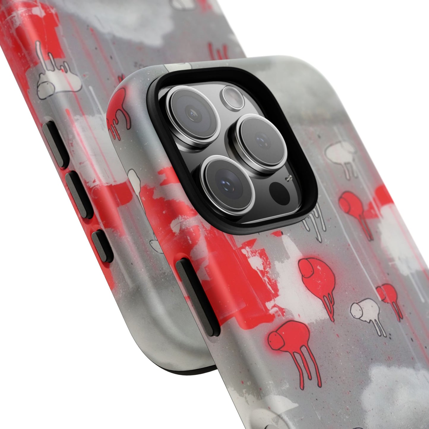 RAINING COWS "Red Falls Night" Phone Case