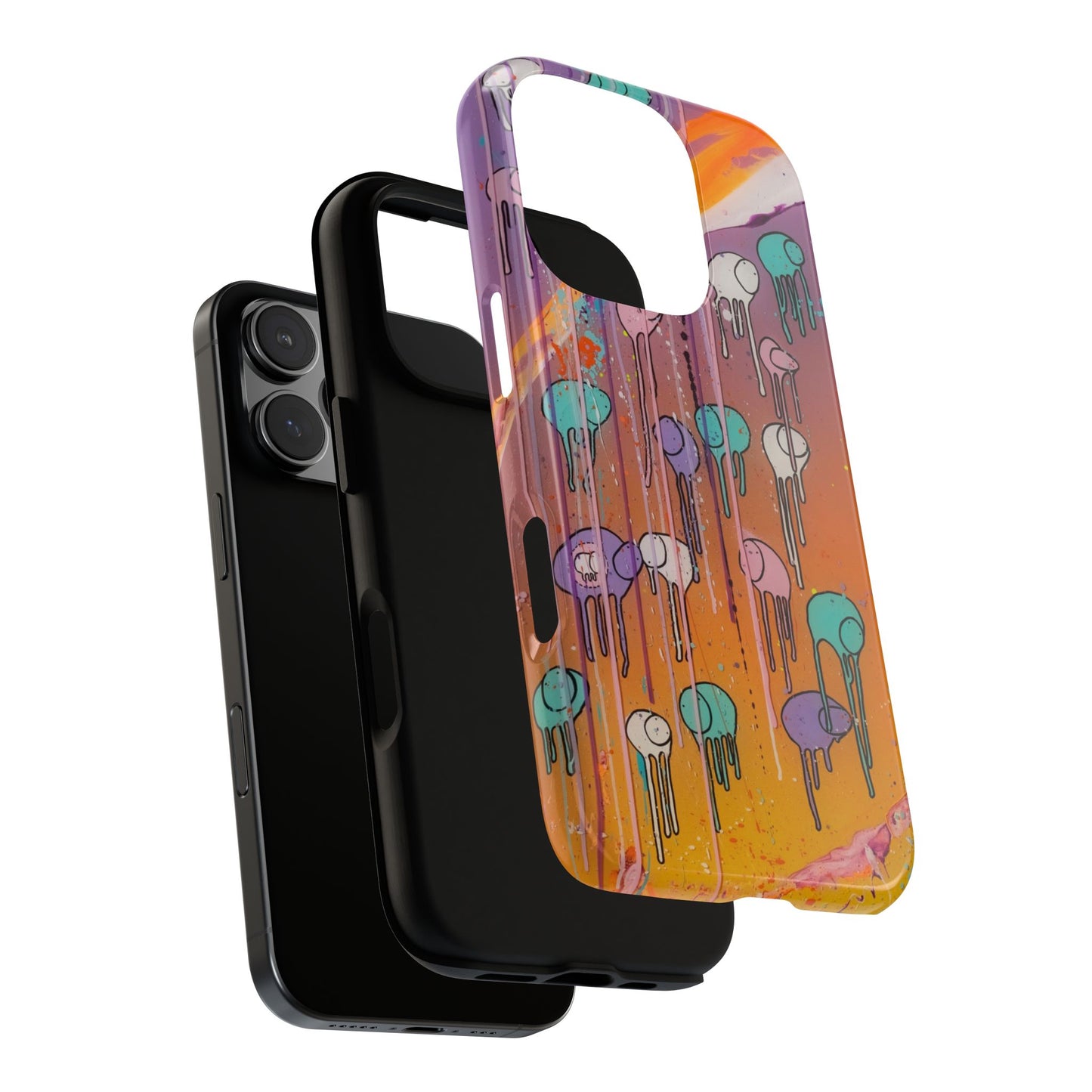 RAINING COWS "Purple Sunset with a Yellow Twist" Phone Case