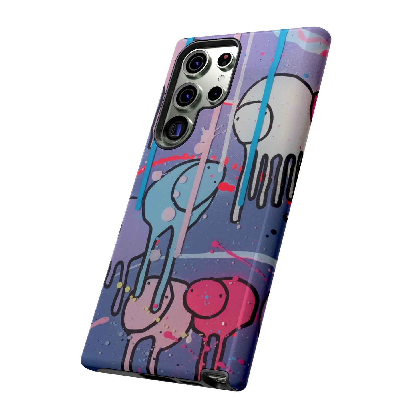 RAINING COWS "Purple Alley Streets" Phone Case