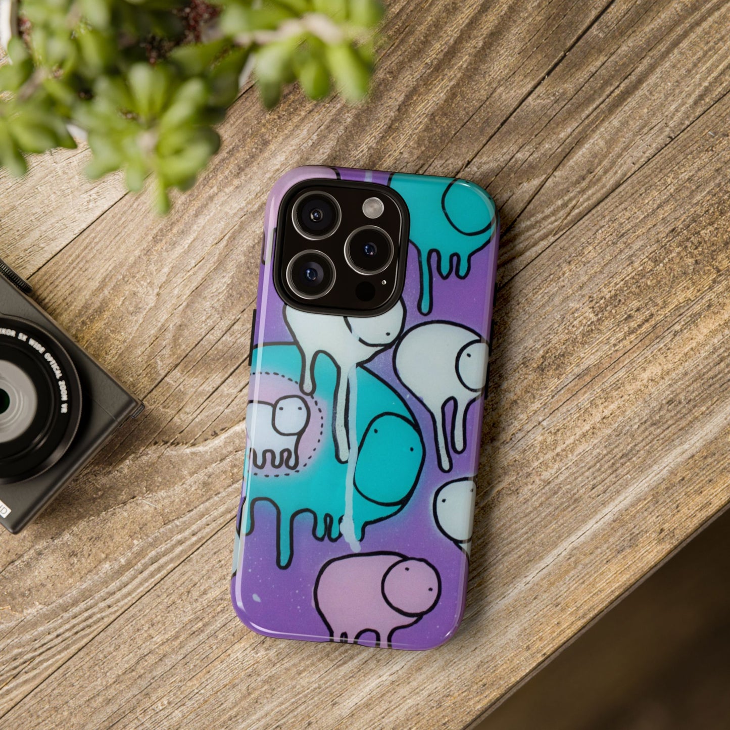 RAINING COWS "Yellow Interference" Phone Case