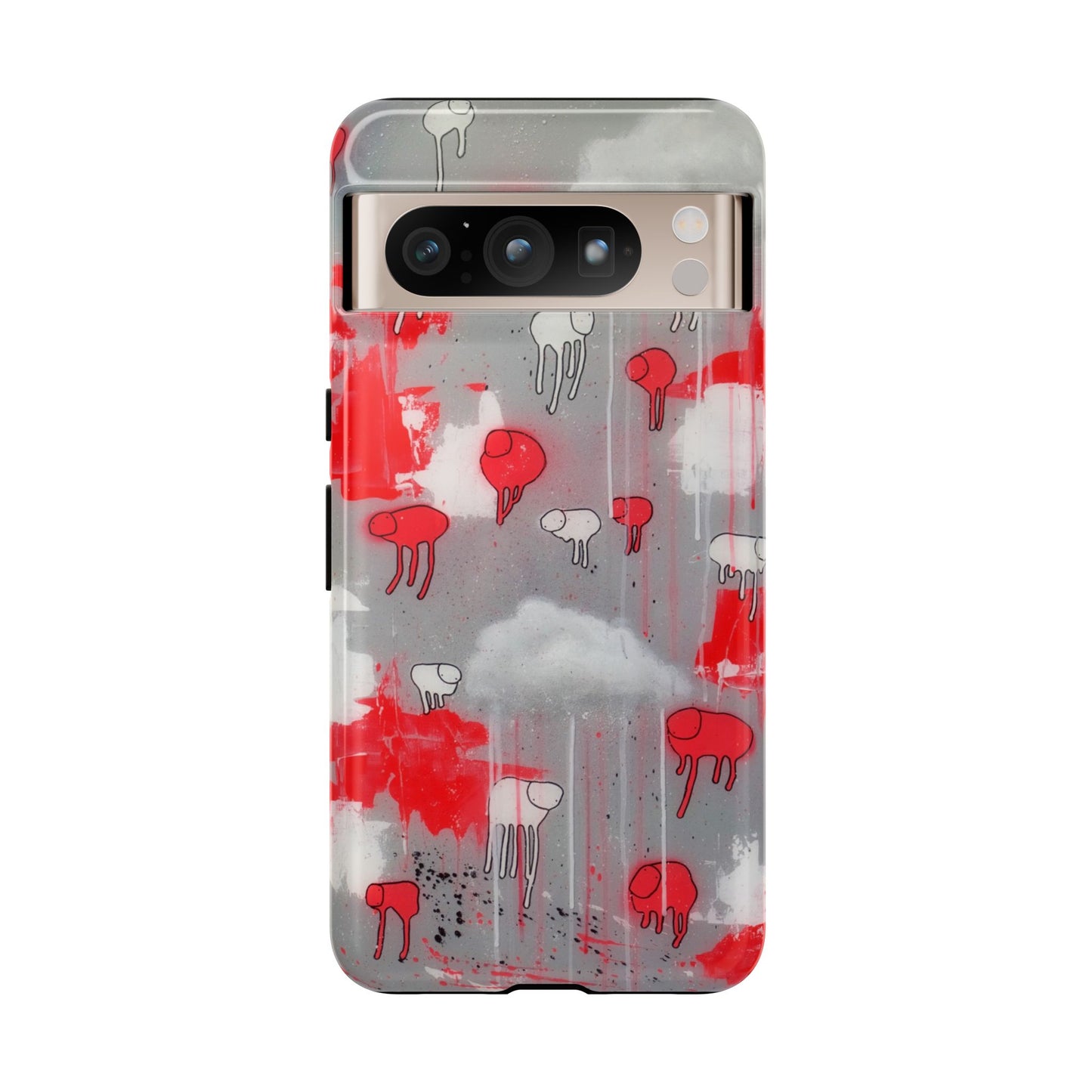 RAINING COWS "Red Falls Night" Phone Case