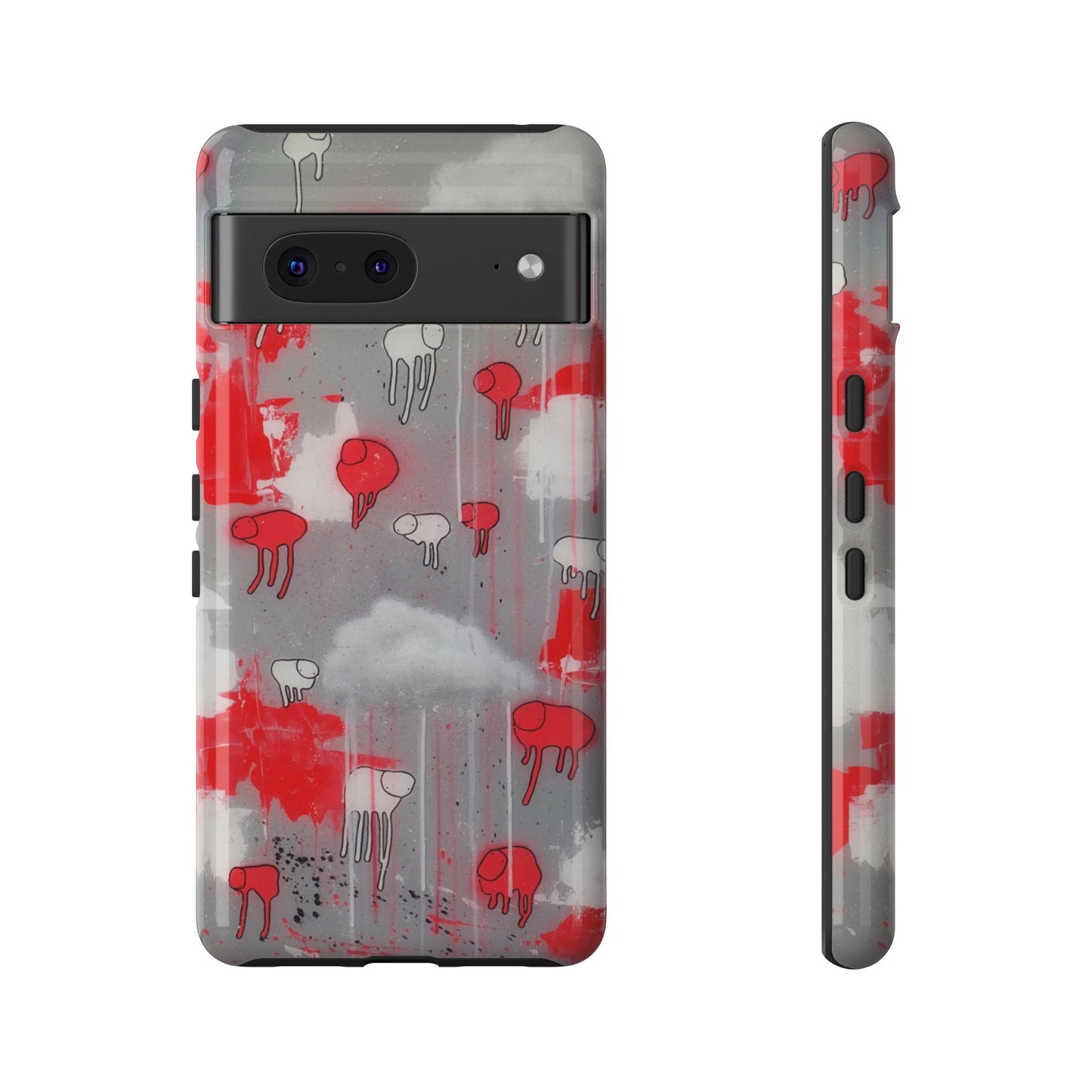 RAINING COWS "Red Falls Night" Phone Case