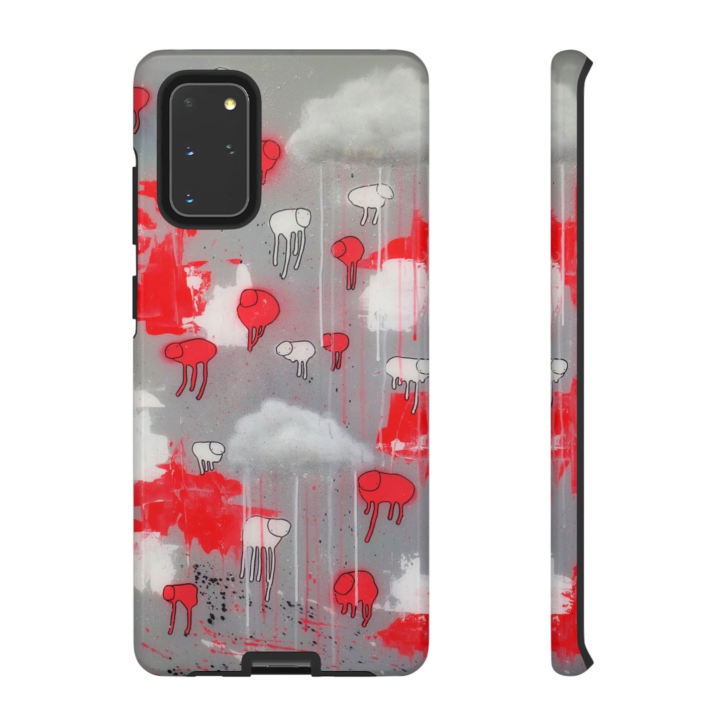 RAINING COWS "Red Falls Night" Phone Case
