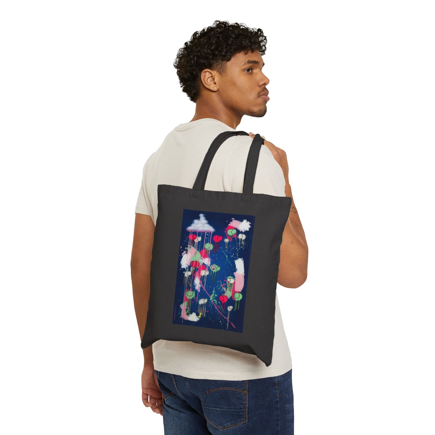 RAINING COWS "The Night Rose Thunder" Tote Bag