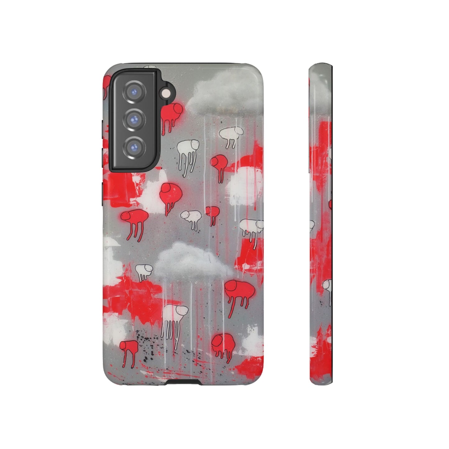 RAINING COWS "Red Falls Night" Phone Case