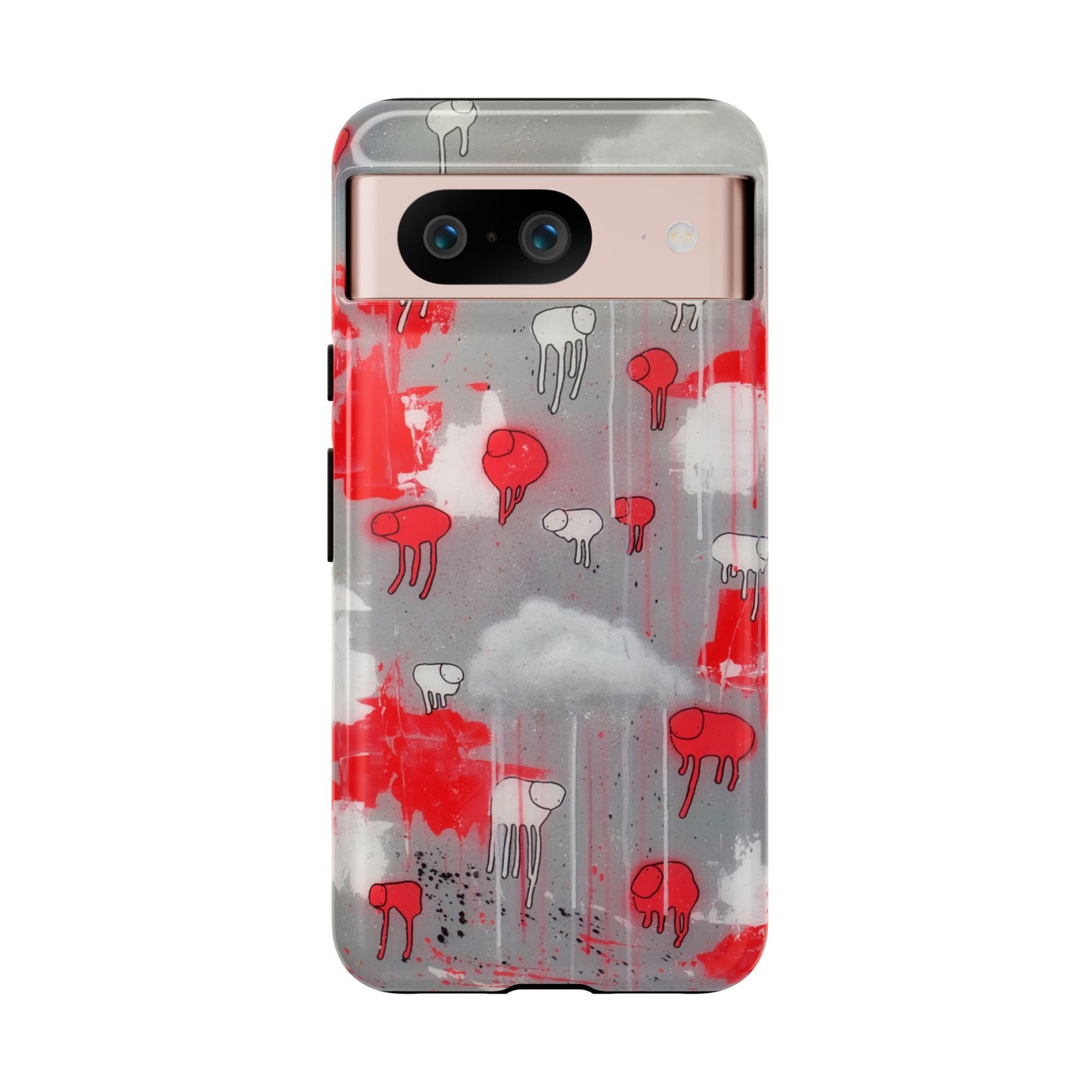 RAINING COWS "Red Falls Night" Phone Case