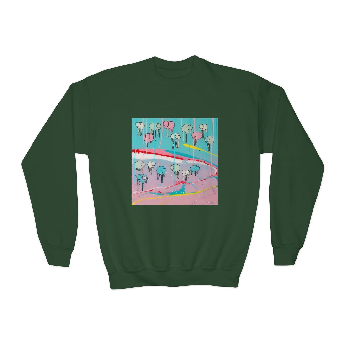 RAINING COWS "Martini Twist" Kids Sweatshirt