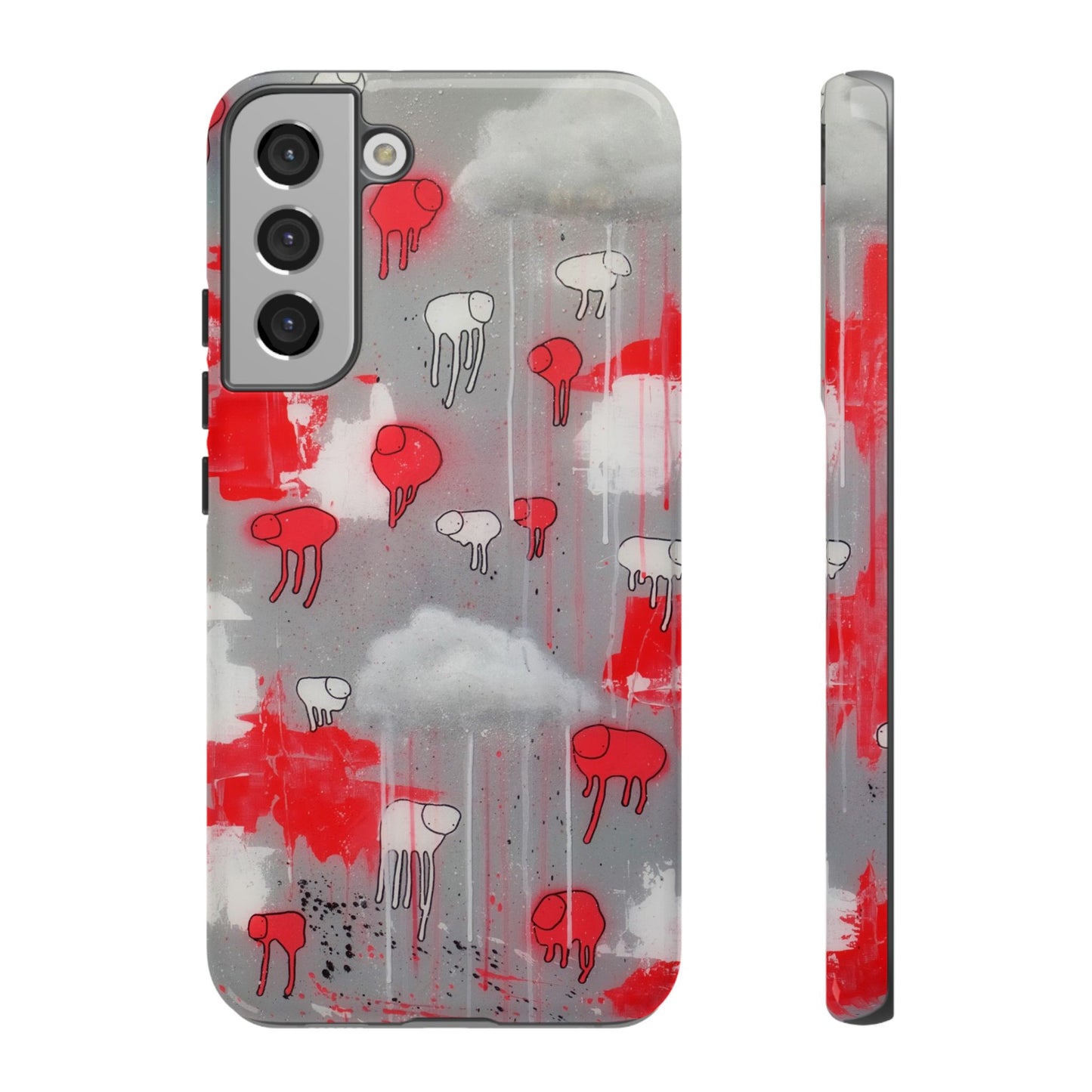 RAINING COWS "Red Falls Night" Phone Case