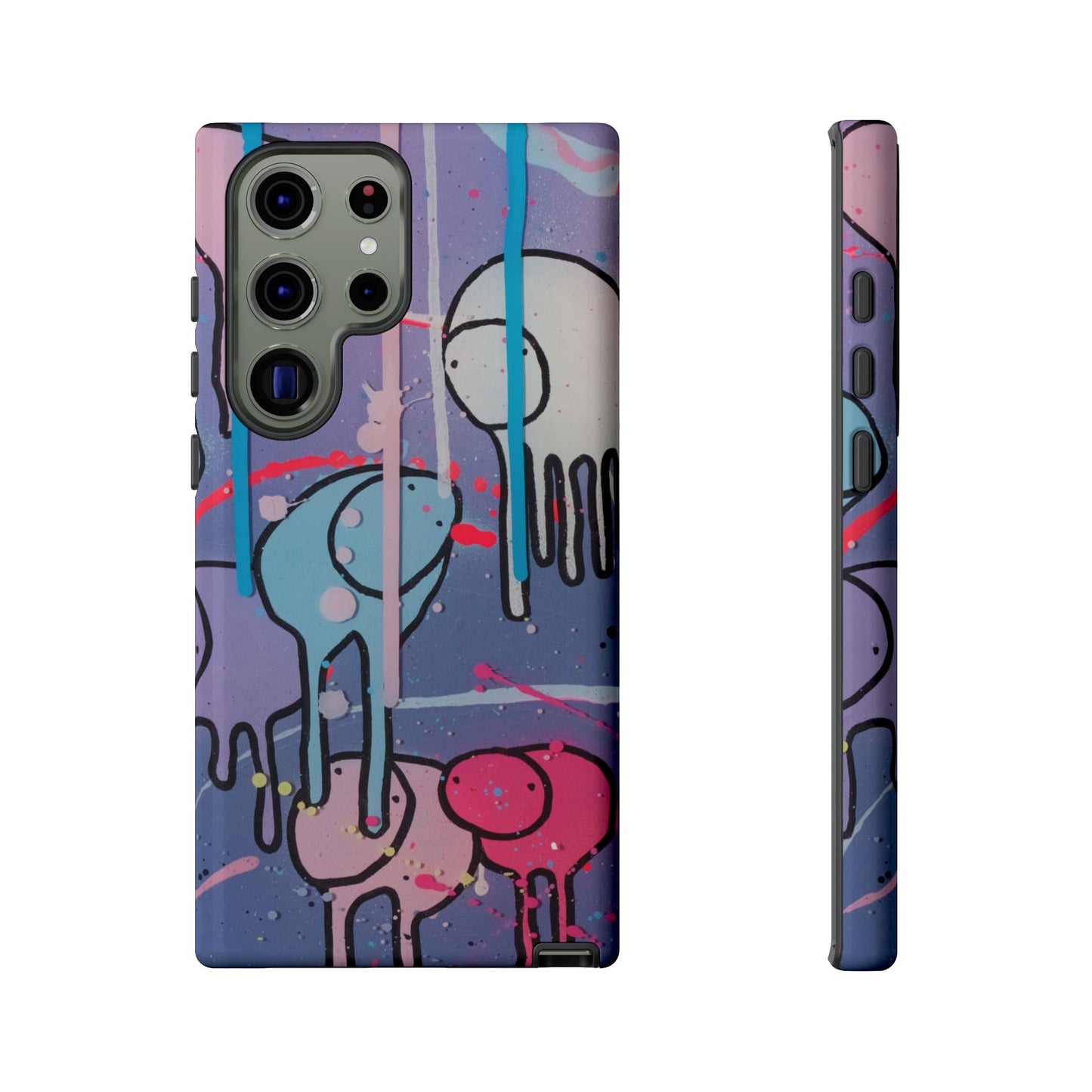 RAINING COWS "Purple Alley Streets" Phone Case