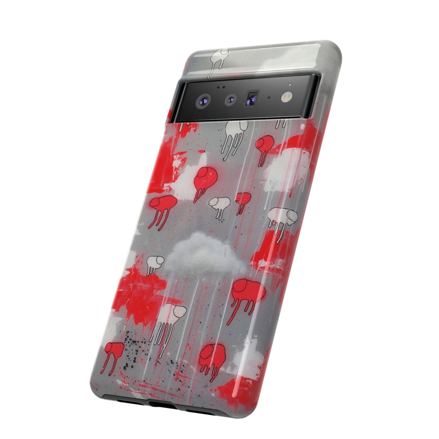 RAINING COWS "Red Falls Night" Phone Case