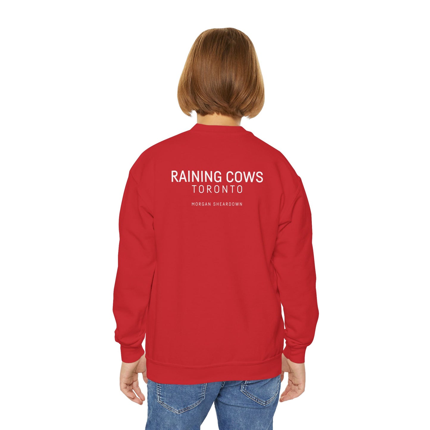 RAINING COWS "Lime Sunrise" Kids Sweatshirt