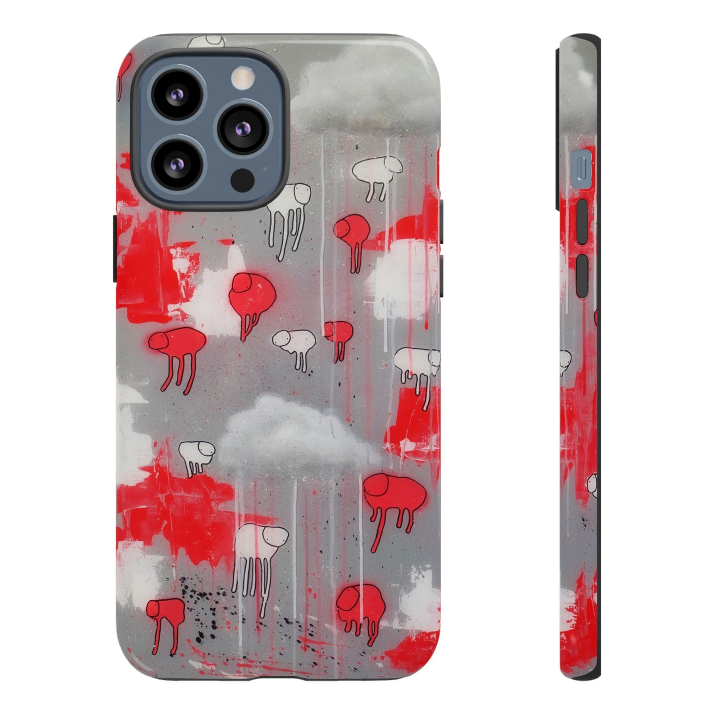 RAINING COWS "Red Falls Night" Phone Case