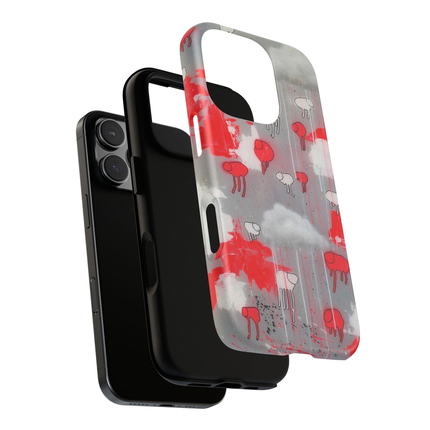 RAINING COWS "Red Falls Night" Phone Case