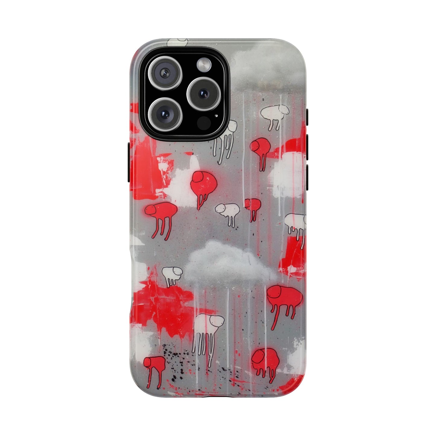 RAINING COWS "Red Falls Night" Phone Case