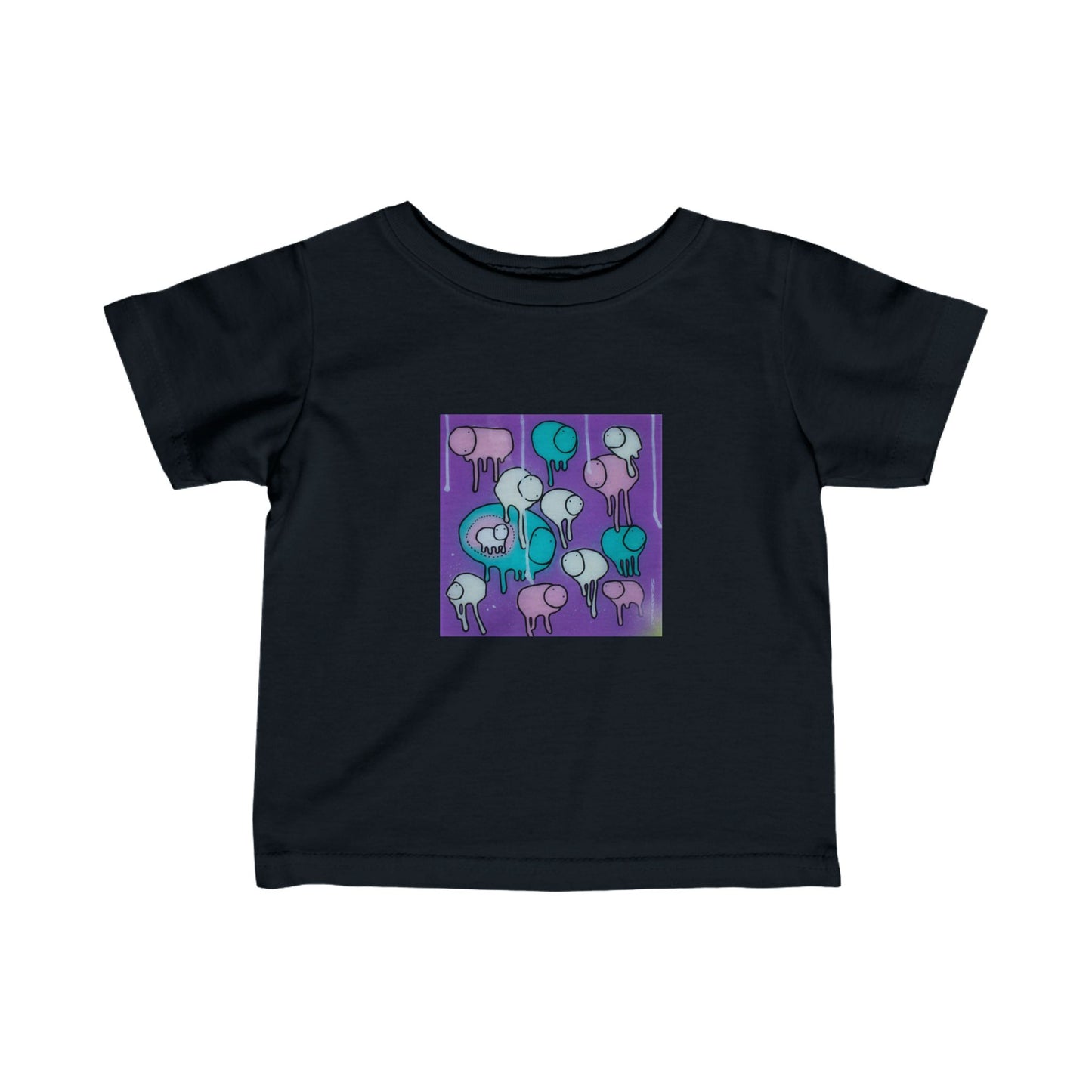 RAINING COWS "Yellow Interference" Infant Tee