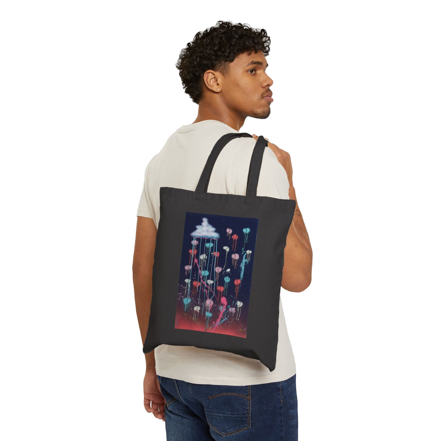 RAINING COWS "Pink Lightning" Tote Bag