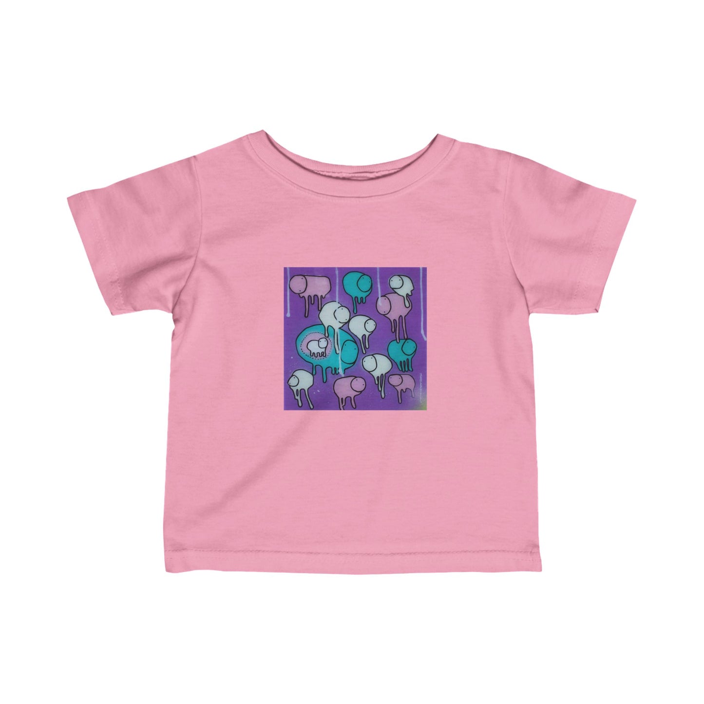 RAINING COWS "Yellow Interference" Infant Tee