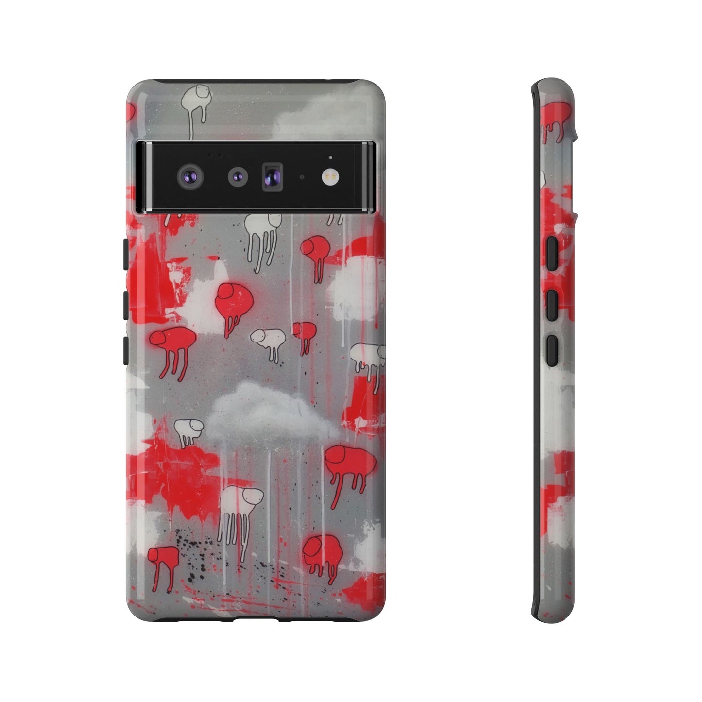 RAINING COWS "Red Falls Night" Phone Case