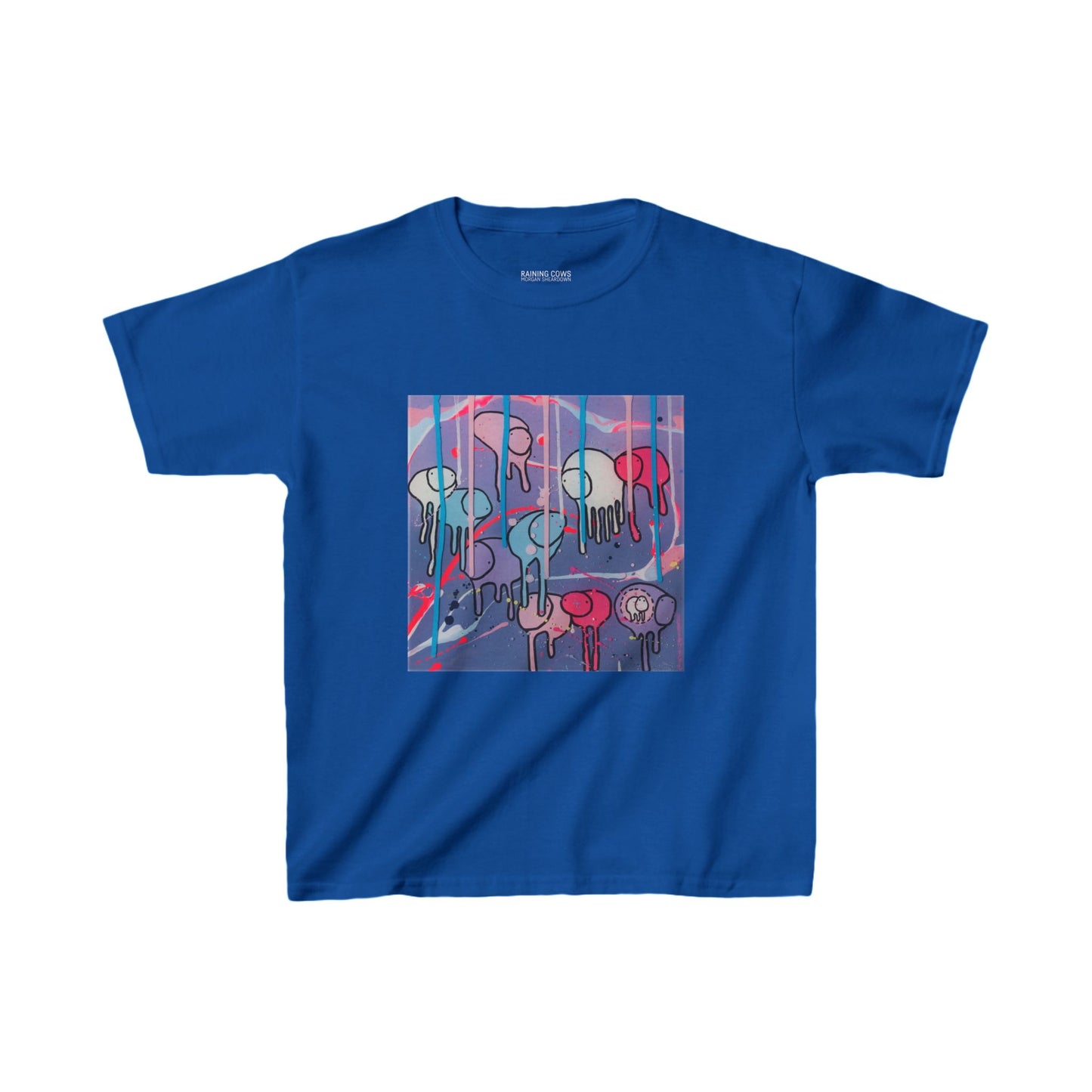 RAINING COWS "Purple Alley Street" Kids Tee