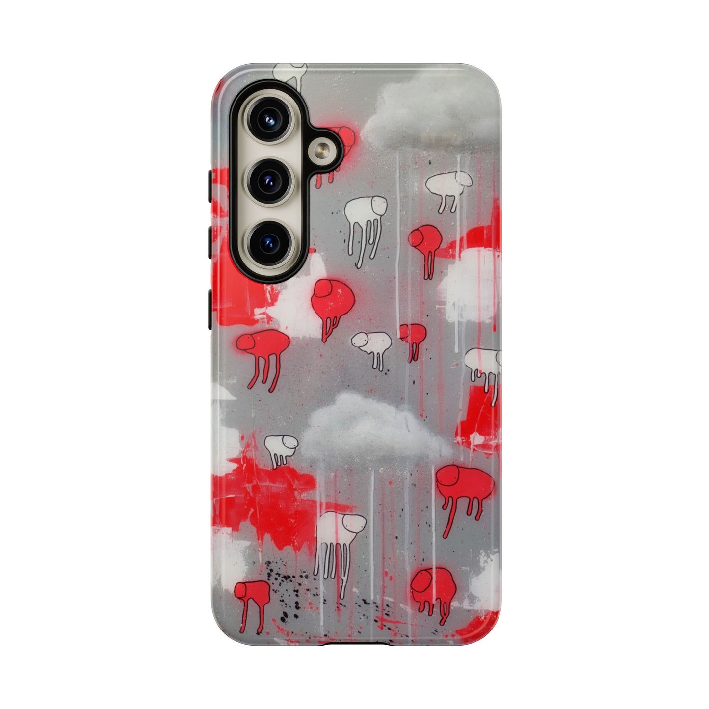 RAINING COWS "Red Falls Night" Phone Case